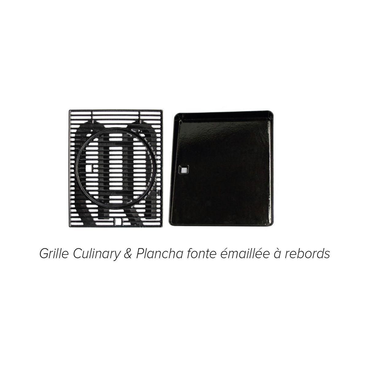 CAMPINGAZ Barbecue gaz Onyx 4S noir 4 brûleurs sur chariot, 72x46 cm