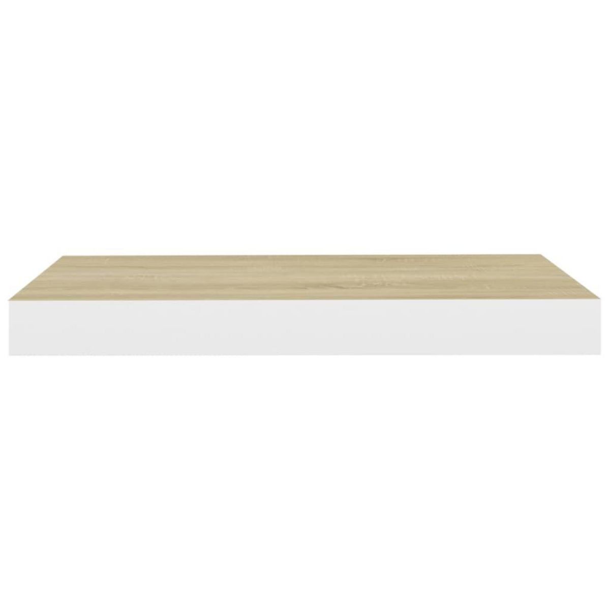VIDAXL Etageres flottantes 4 pcs chene et blanc 50x23x3,8 cm MDF