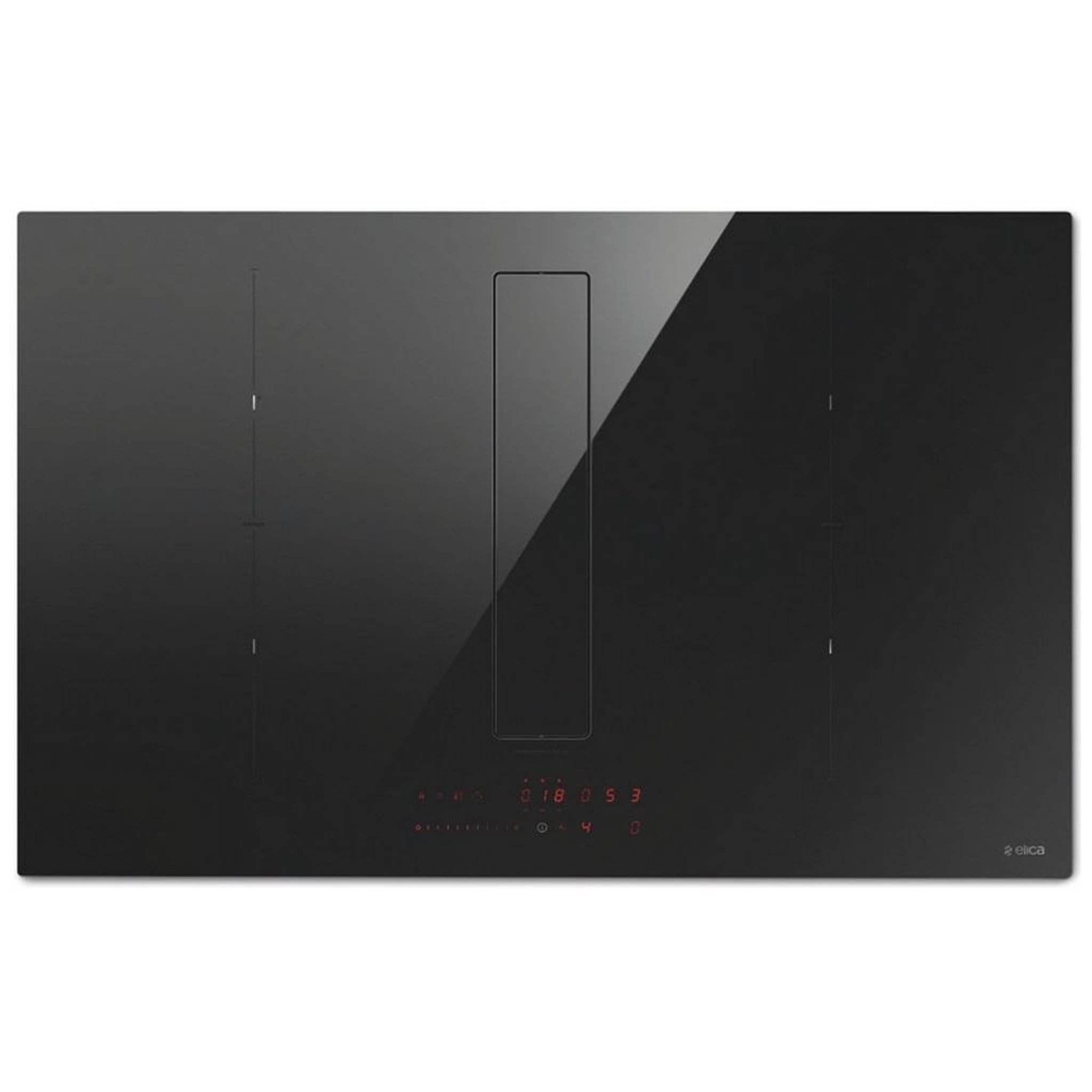ELICA Table de cuisson aspirante induction 83cm 4 feux 7400w noir - prf0179476