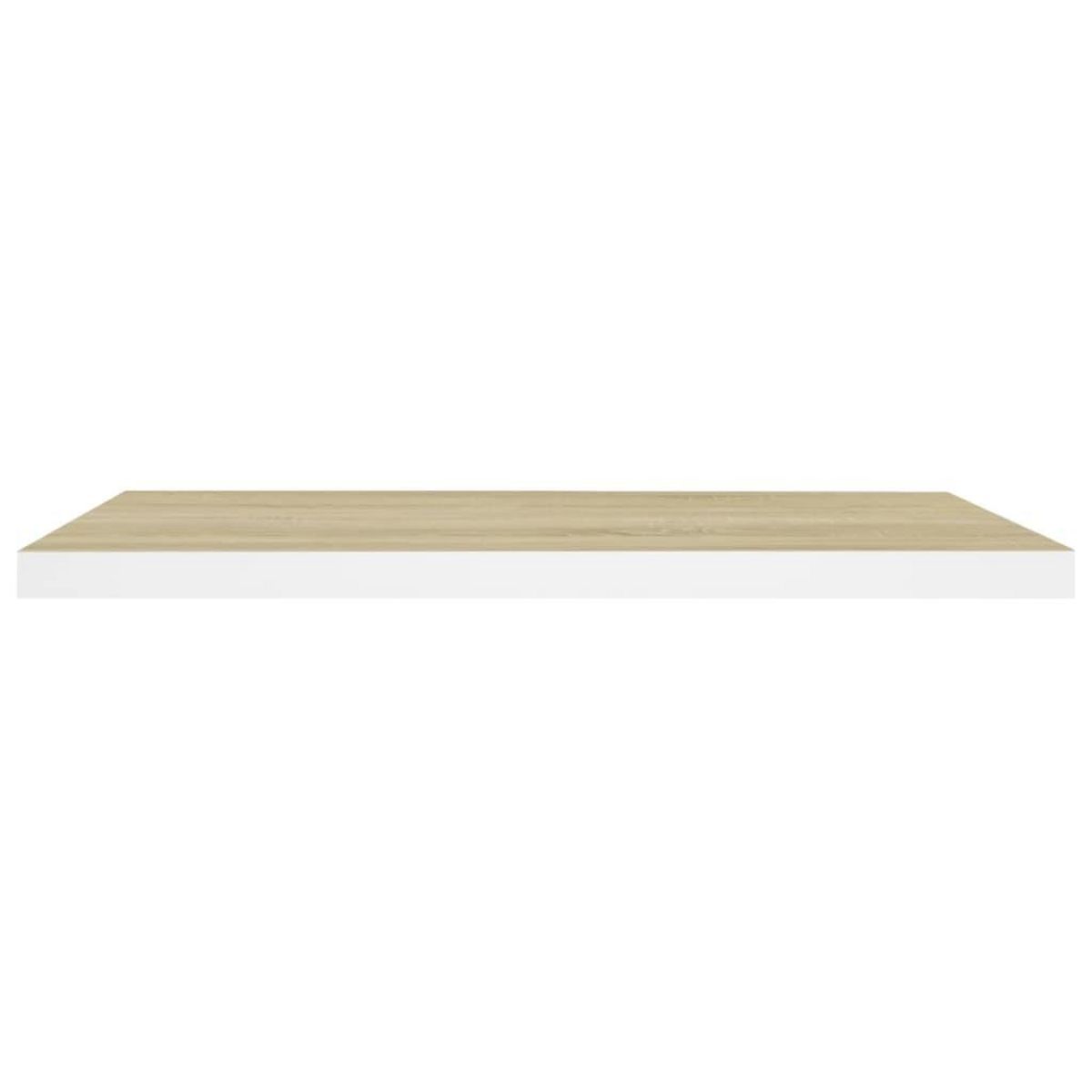 VIDAXL Etageres flottantes 4 pcs chene et blanc 80x23,5x3,8 cm MDF