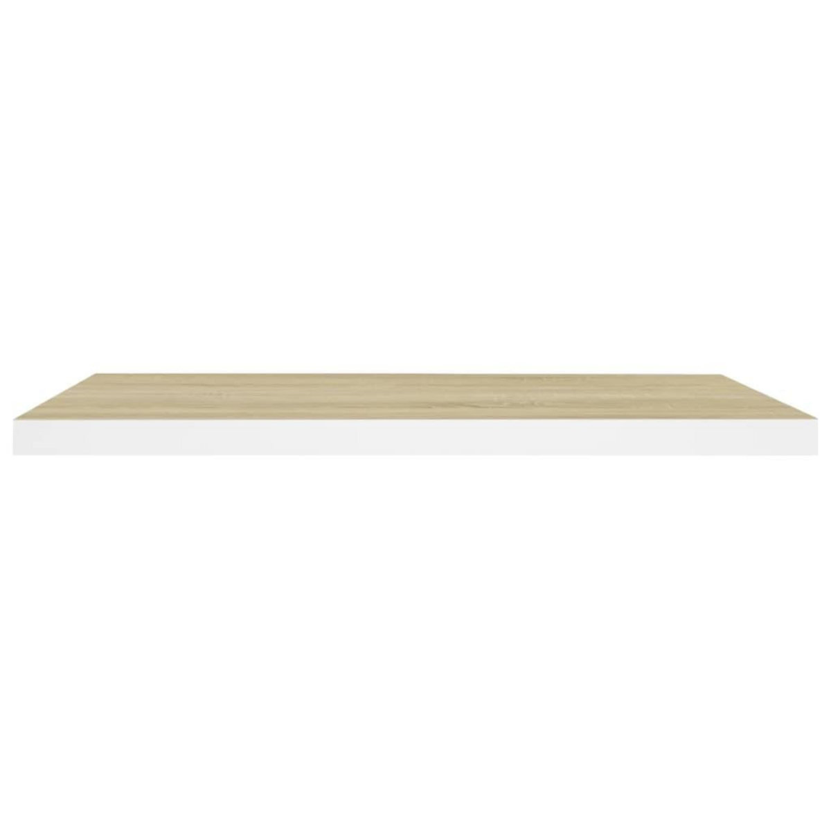 VIDAXL Etageres flottantes 4 pcs chene et blanc 80x23,5x3,8 cm MDF