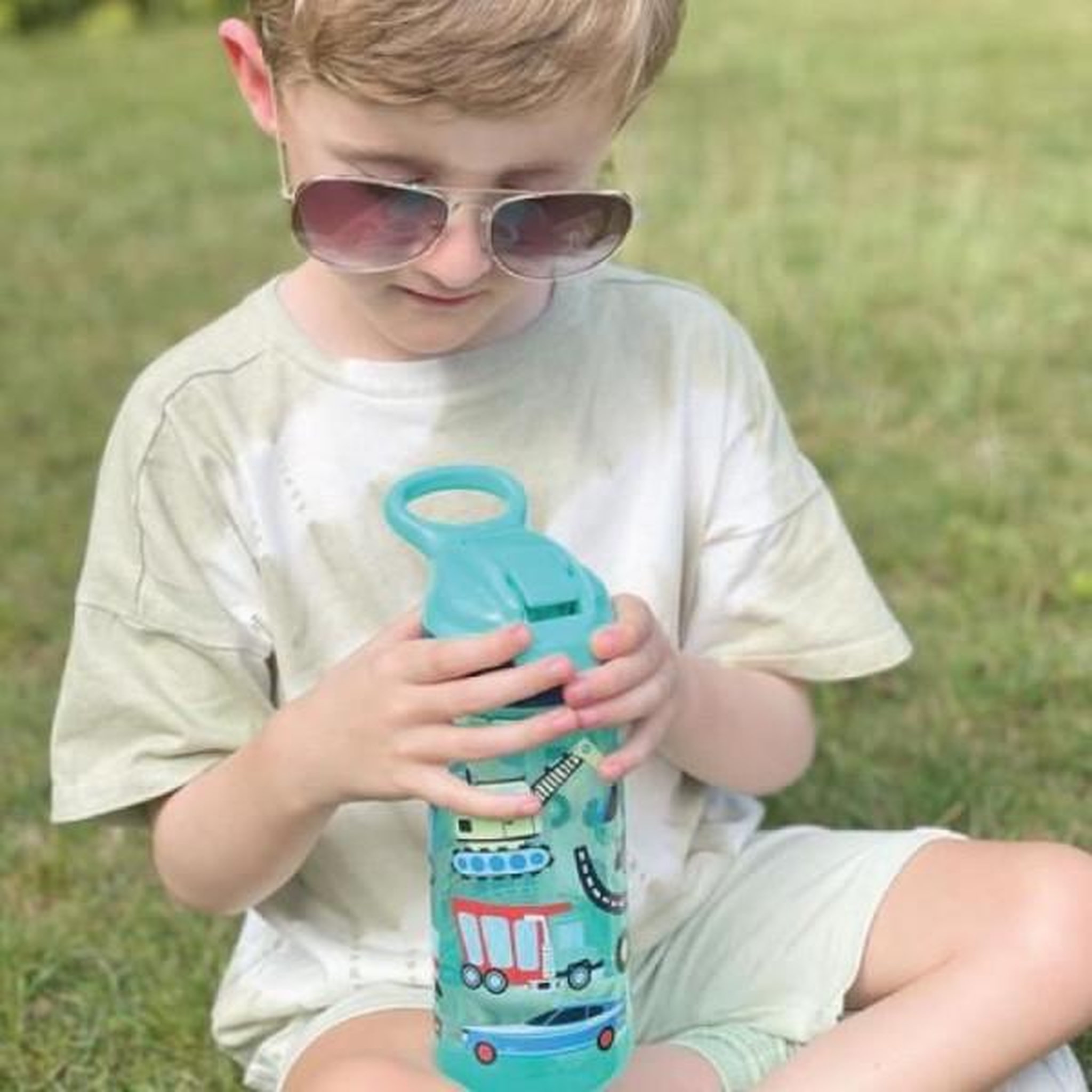 Voir la diapositive 4 : NUBY Lot de 2 gourdes - nuby - super quench - 540 ml - bleu