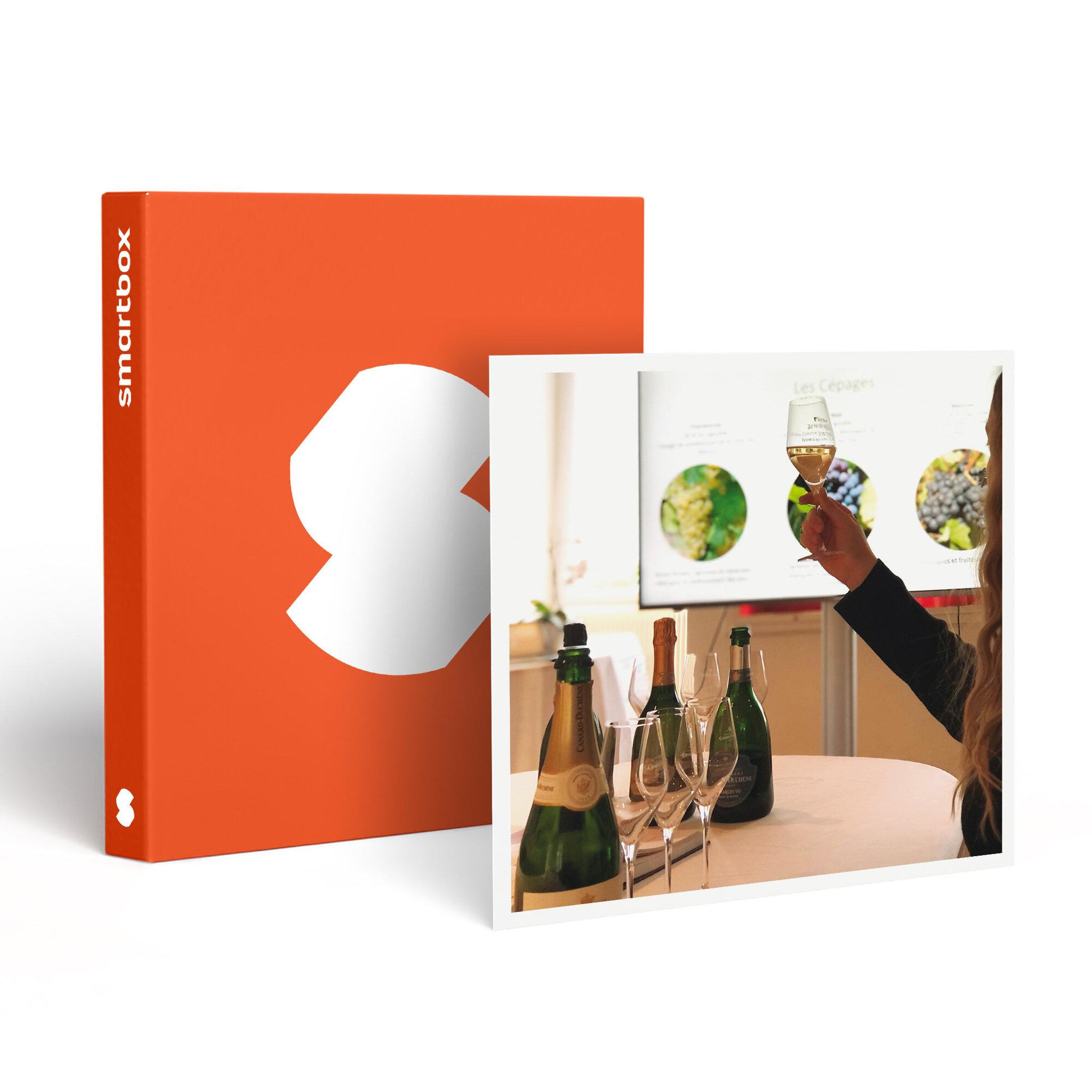 Voir la diapositive 1 : Smartbox Initiation au sabrage de champagne avec dégustation et visite de cave près de Reims - Coffret Cadeau Gastronomie