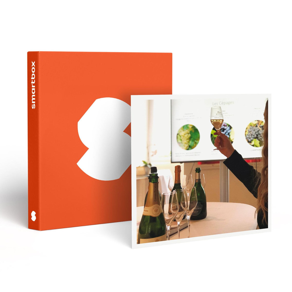 Smartbox Initiation au sabrage de champagne avec dégustation et visite de cave près de Reims - Coffret Cadeau Gastronomie