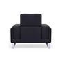 Voir la diapositive 6 : Paris Prix Fauteuil en Tissu  Ezekiel  104cm Noir