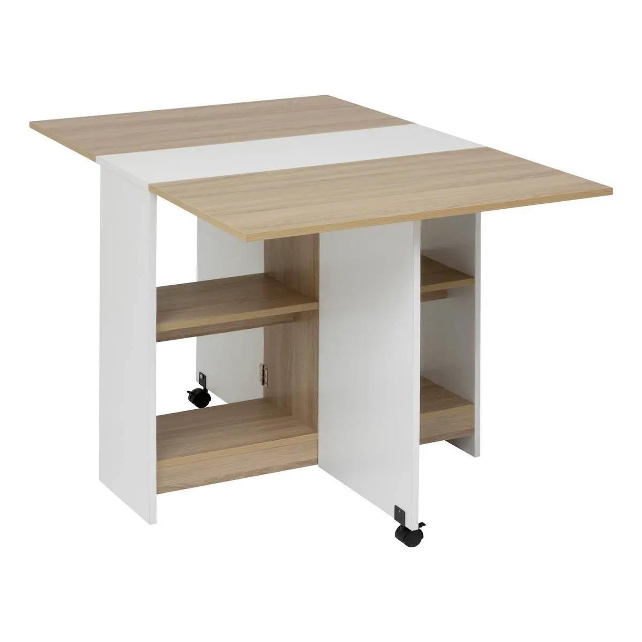 FIVE Table pliante à rabats  eat up  34-120cm blanc