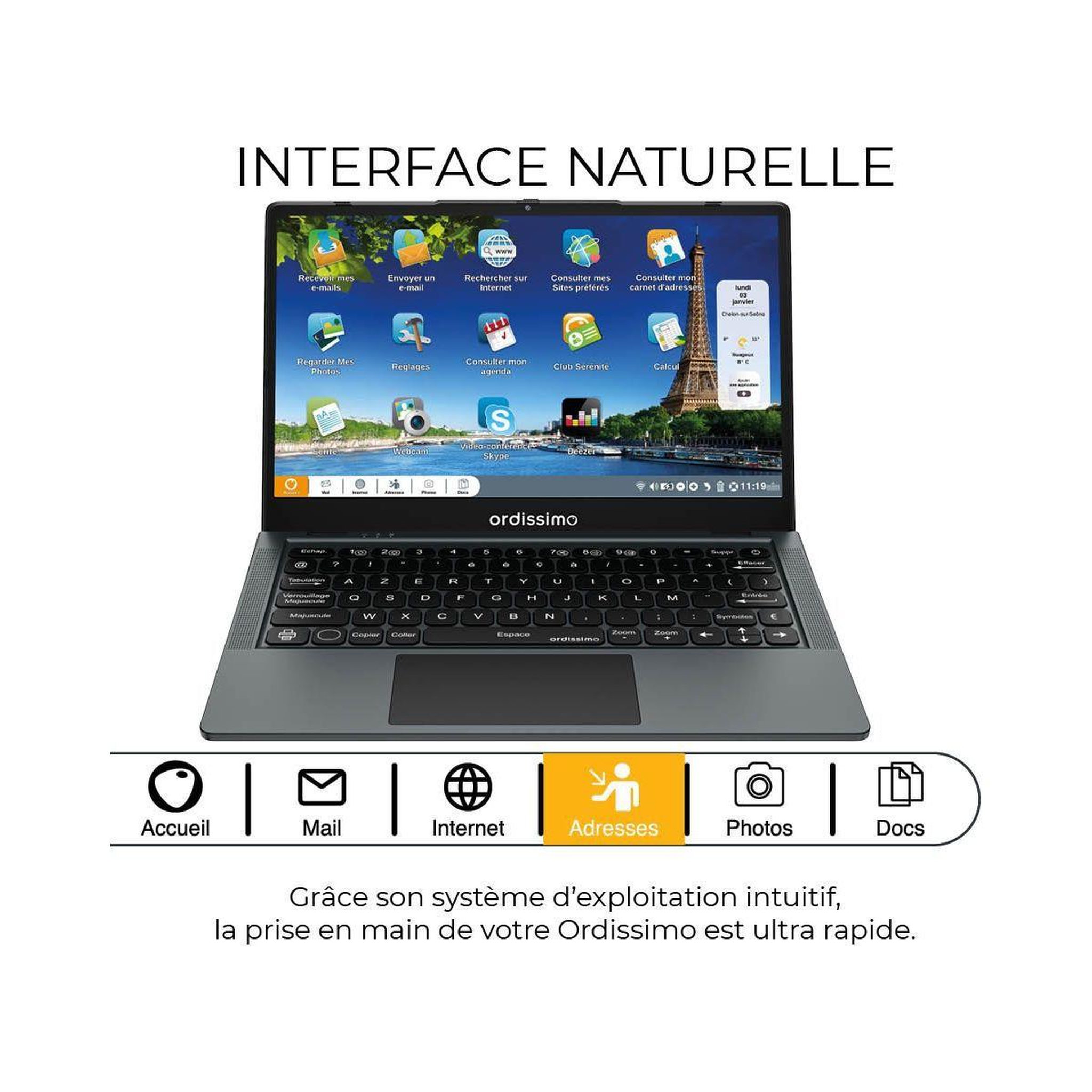 Voir la diapositive 4 : Ordissimo Ordinateur portable Agathe 4