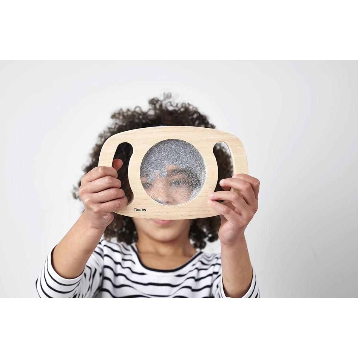 TICKIT Panneau à paillettes facile à tenir - Argent