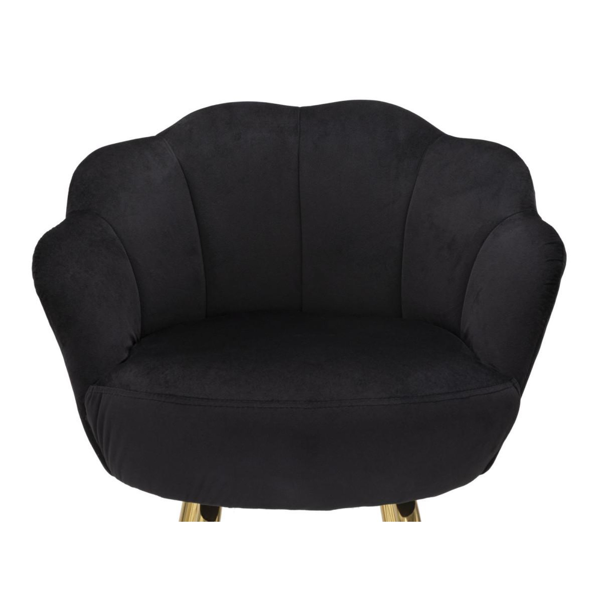 Voir la diapositive 6 : Paris Prix Tabouret de bar coquillage  vienna  110cm noir & or