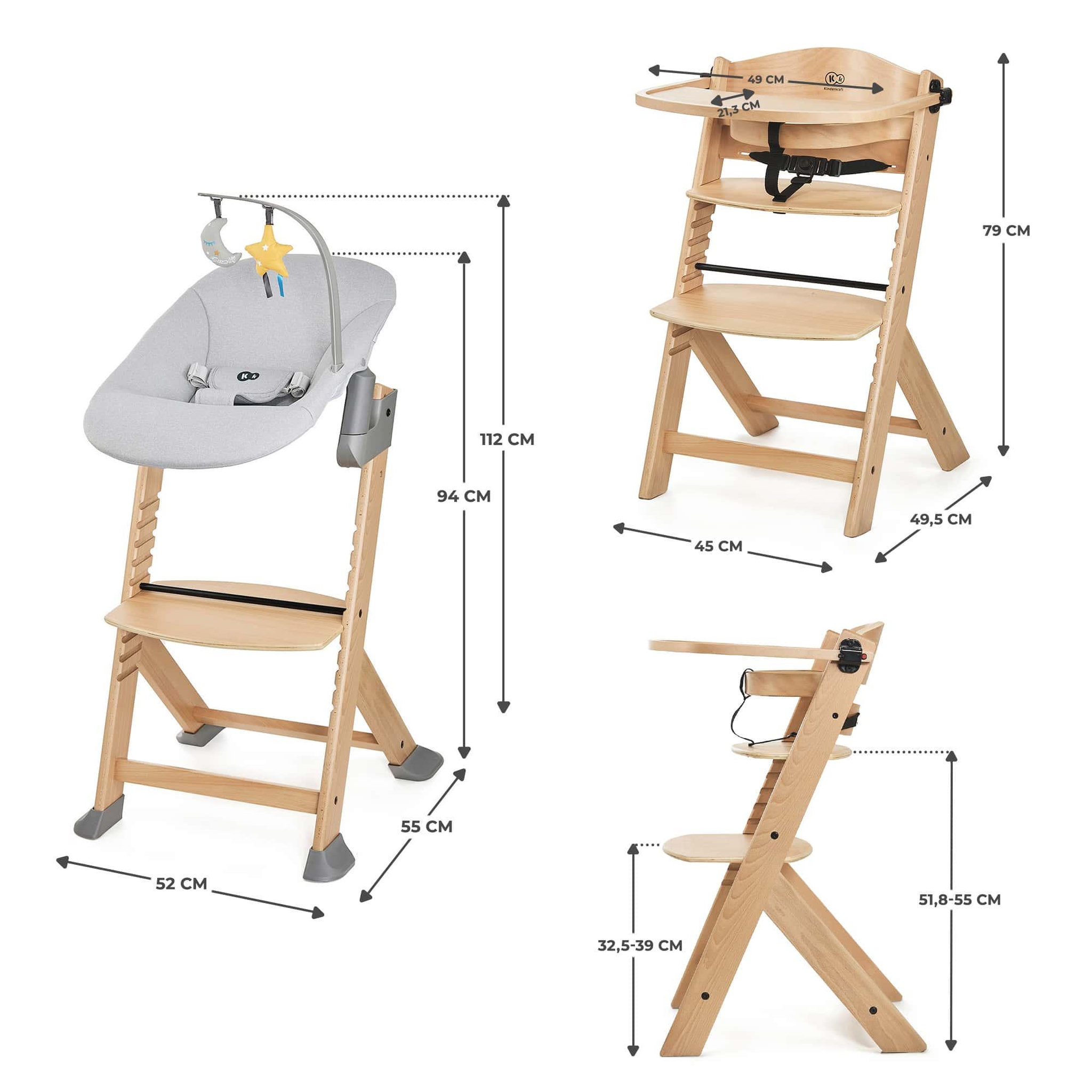 Voir la diapositive 6 : KINDERKRAFT Enock calmee pratique et confortable