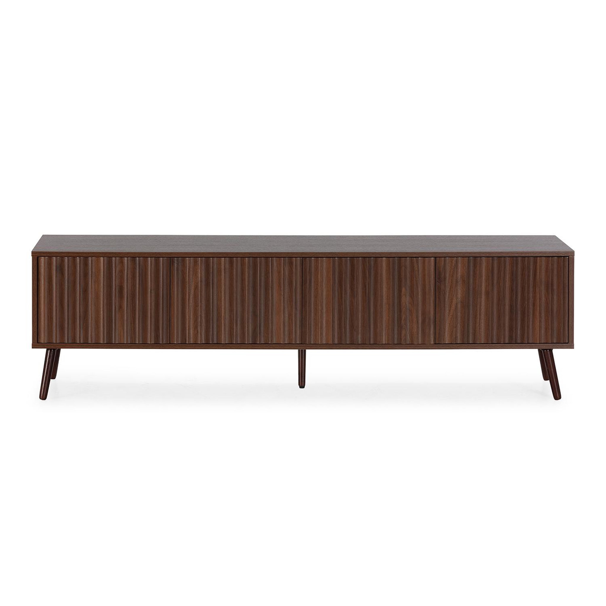 Voir la diapositive 4 : VS VENTA-STOCK Meuble TV Lluvia 4 portes effet noyer