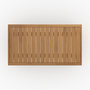 Voir la diapositive 3 : Rendez vous déco Salon de jardin 3 places en tissu beige clair et bois d'acacia-Siargao