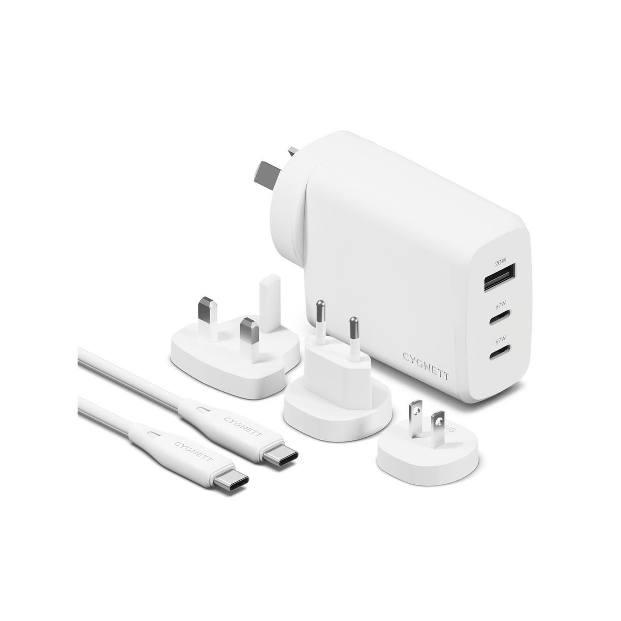 Voir la diapositive 2 : CYGNETT Cygnett CY4771PDWCH chargeur d'appareils mobiles Universel Blanc Secteur Intérieure