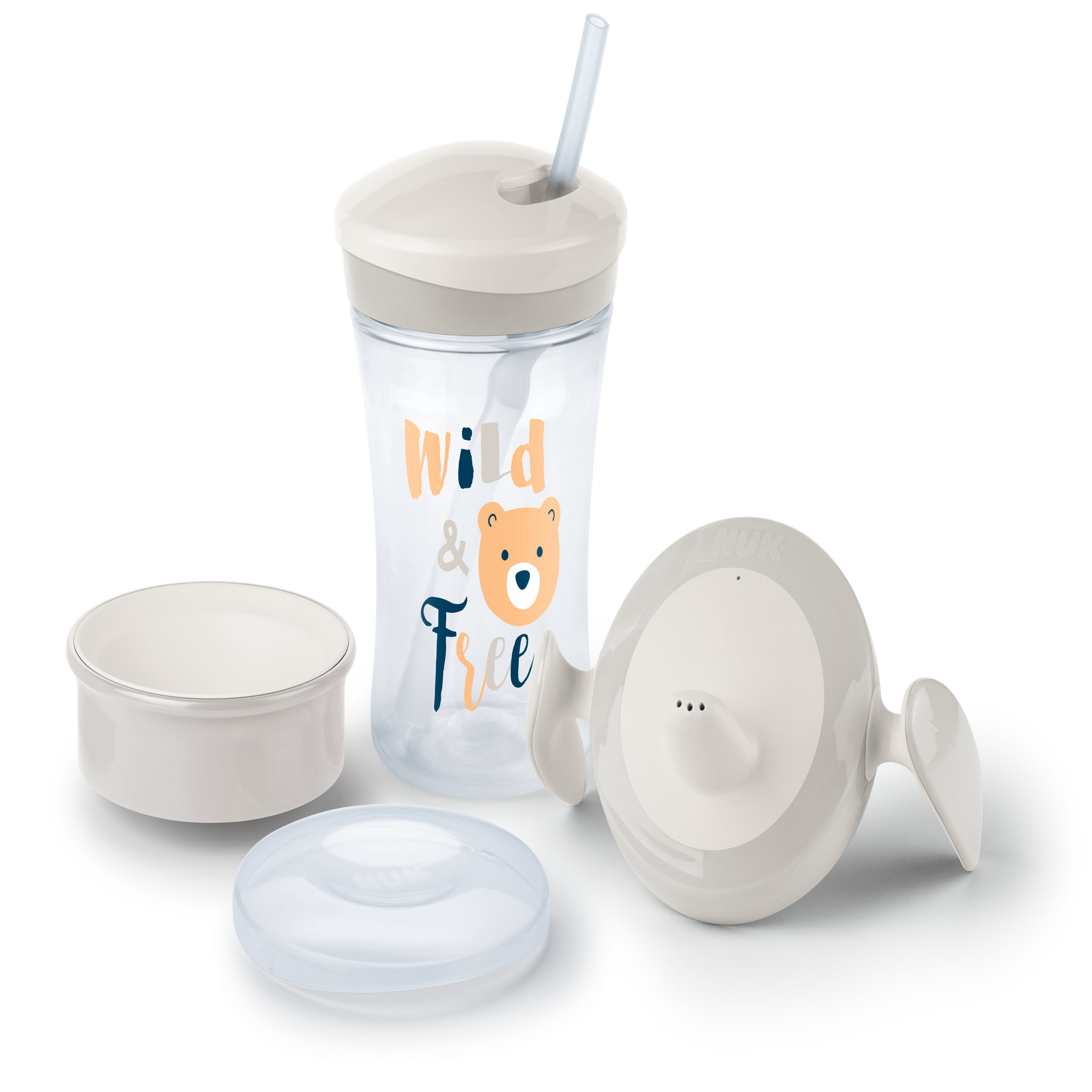 Voir la diapositive 1 : NUK Set d'apprentissage Evolution Cup - 1 tasse et 2 embouts
