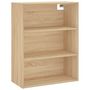 Voir la diapositive 5 : VIDAXL Buffet haut Chene sonoma 69,5x34x180 cm Bois d'ingenierie