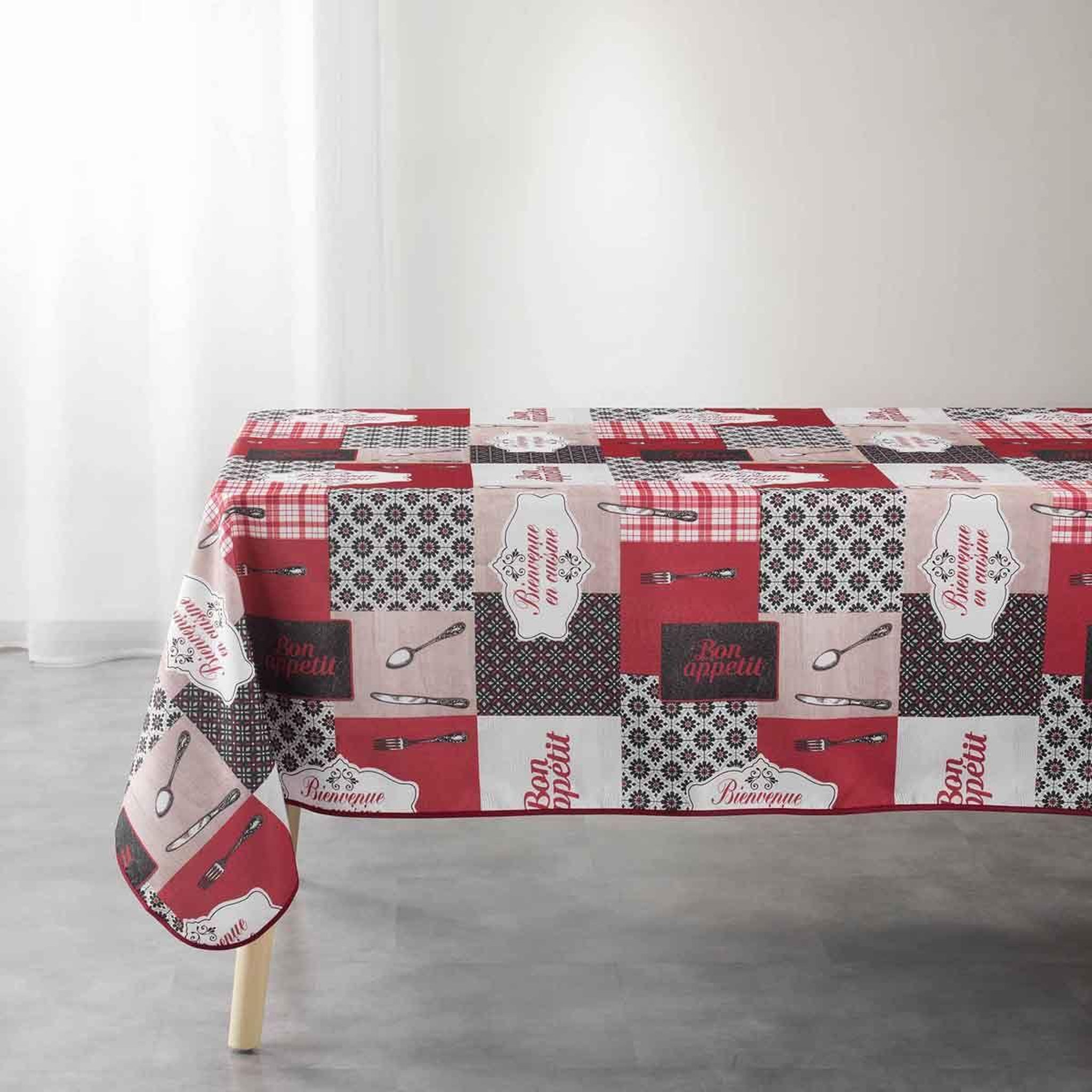 Douceur d'Intérieur Nappe imprimée  brunch  150x240cm multicolore