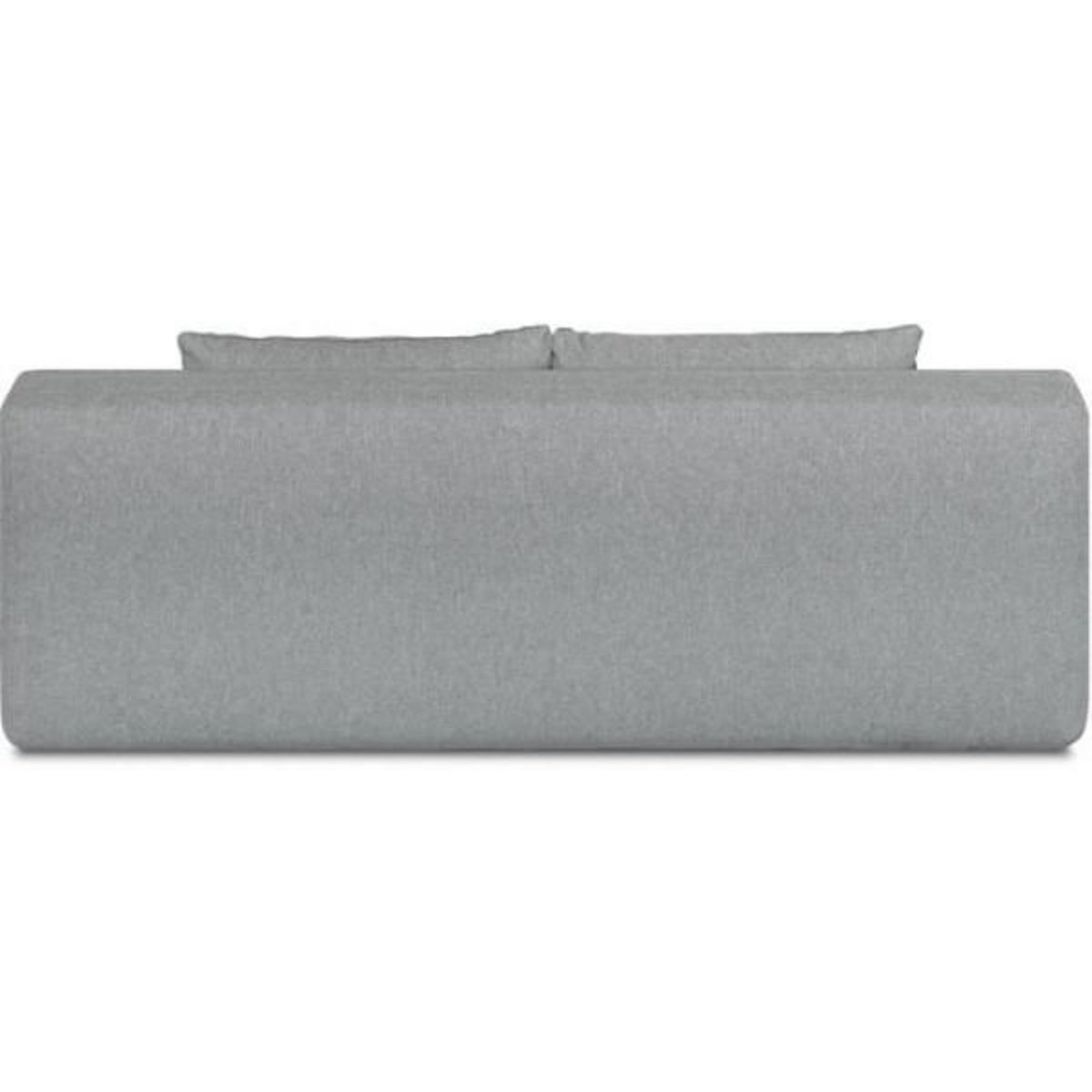 MARKET24 Banquette convertible - 3 places - NAOTO - Tissu gris clair - Coffre de rangement - 202 x 98 x 98 cm