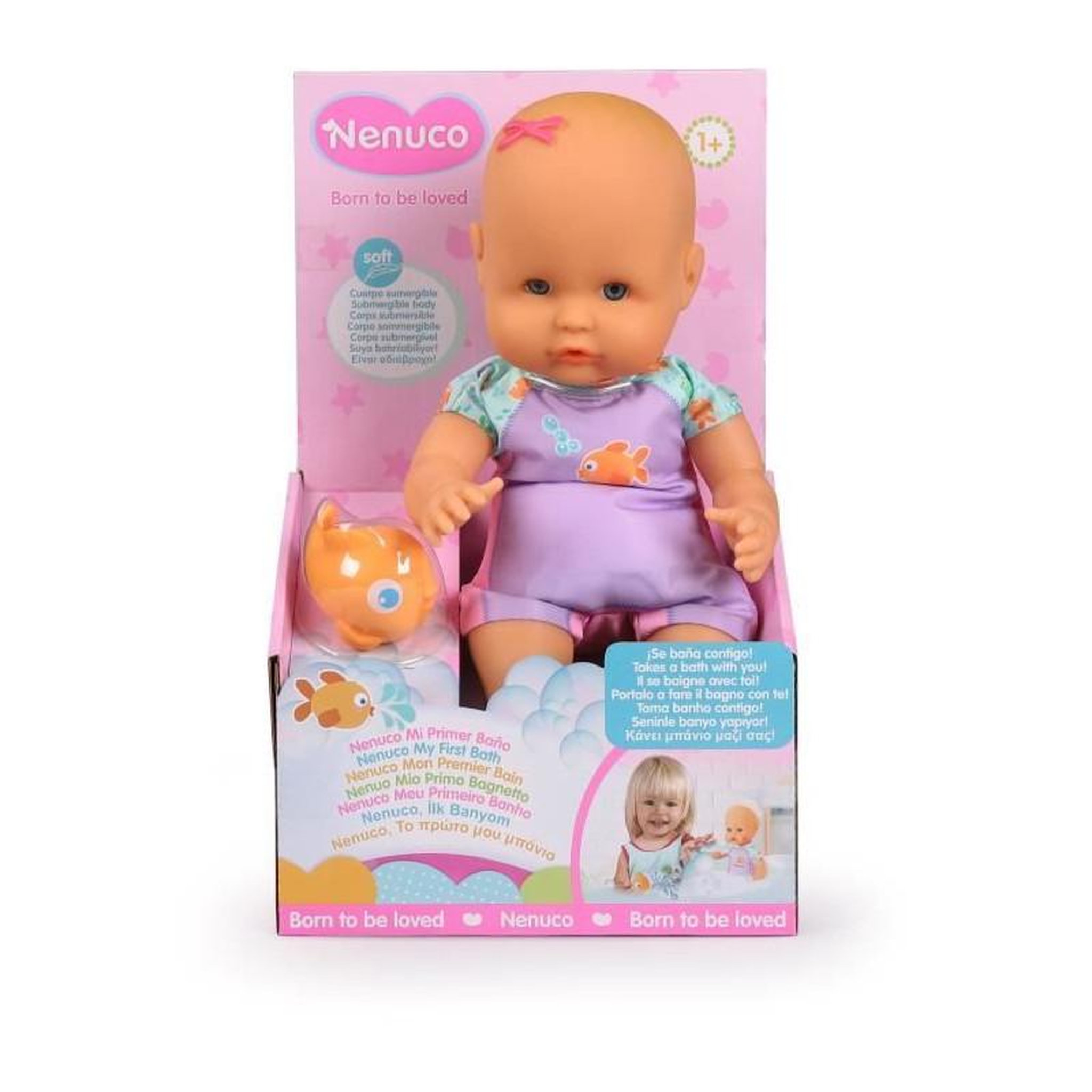 Voir la diapositive 5 : GPTOYS Poupon et son poisson - GPTOYS - NENUCO - Mon premier bain - NFN88 - 35 cm - Des 10 mois