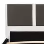 VIDAXL Cadre de lit Gris et blanc Similicuir 160 x 200 cm