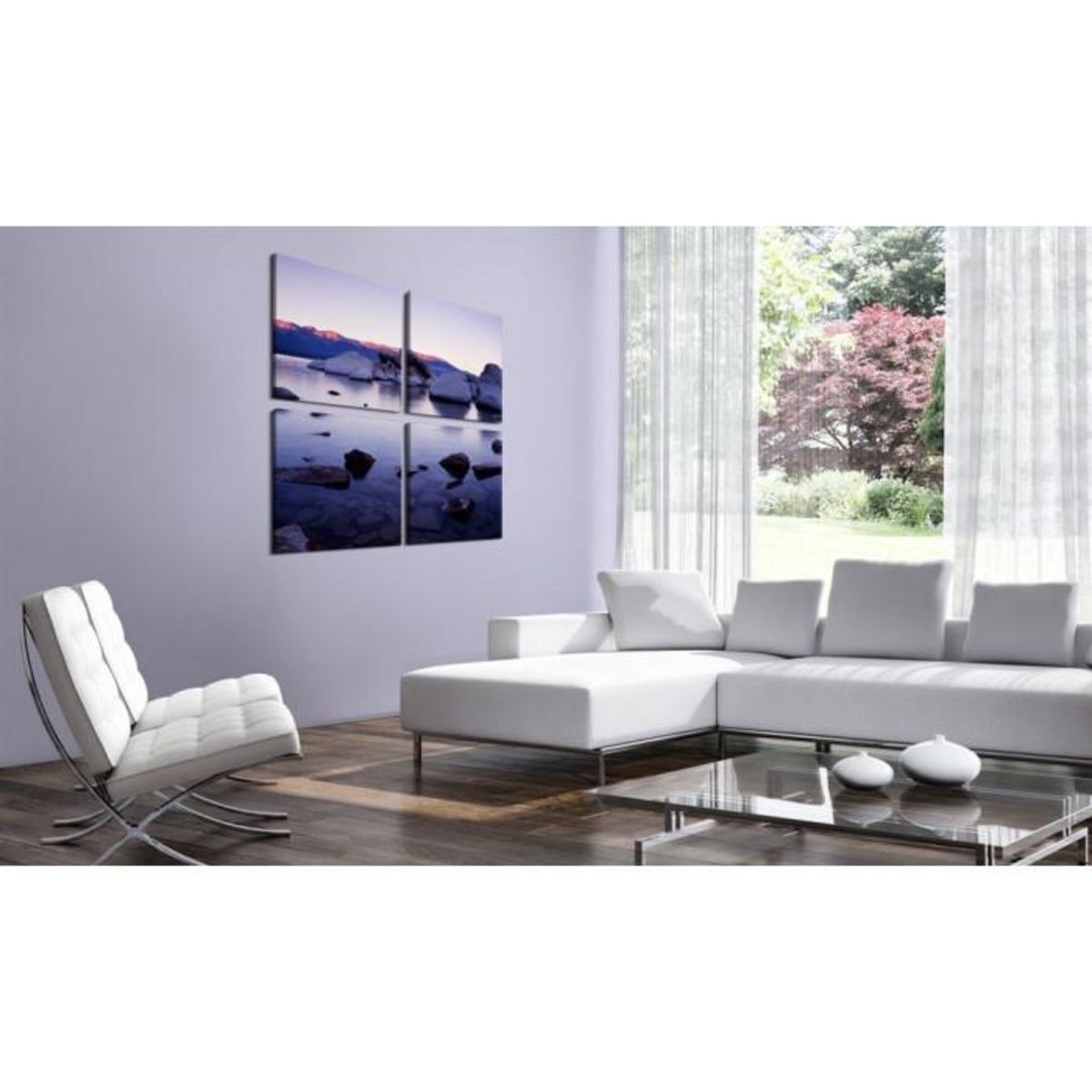 Paris Prix Tableau Imprimé  Rivage Rocheux de Lac Alpin