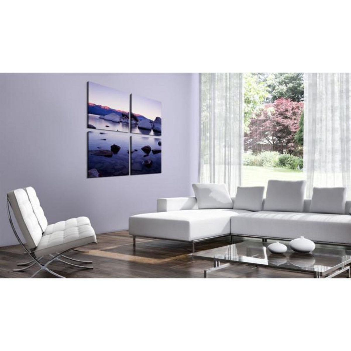 Paris Prix Tableau Imprimé  Rivage Rocheux de Lac Alpin