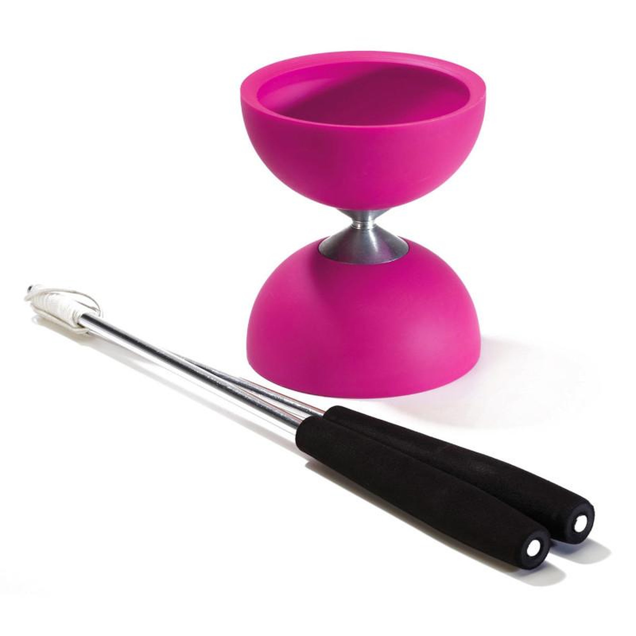 Eureka Toys EUREKA Rubber Diabolo with aluminum Sticks-pink