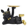 Voir la diapositive 3 : Paris Prix Vide-Poche Statue  Bulldog  27cm Noir
