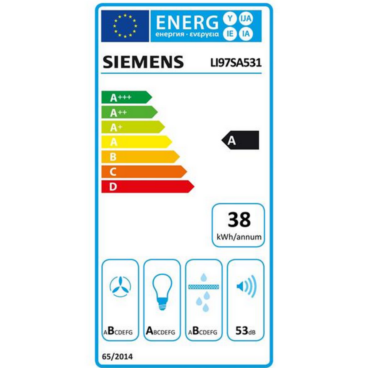 Siemens Hotte télescopique 90cm  729 m3/h silver - li97sa531