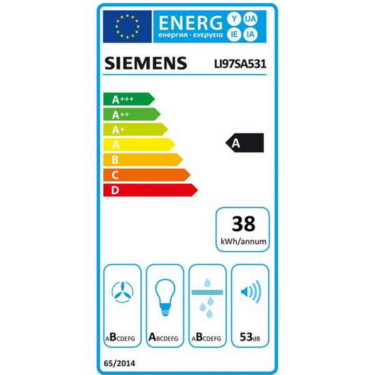 Siemens Hotte télescopique 90cm  729 m3/h silver - li97sa531