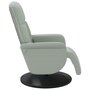 Voir la diapositive 5 : VIDAXL Fauteuil inclinable de massage repose-pied gris clair velours