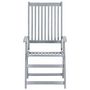 Voir la diapositive 4 : VIDAXL Chaises inclinables de jardin lot de 6 et coussins Bois acacia