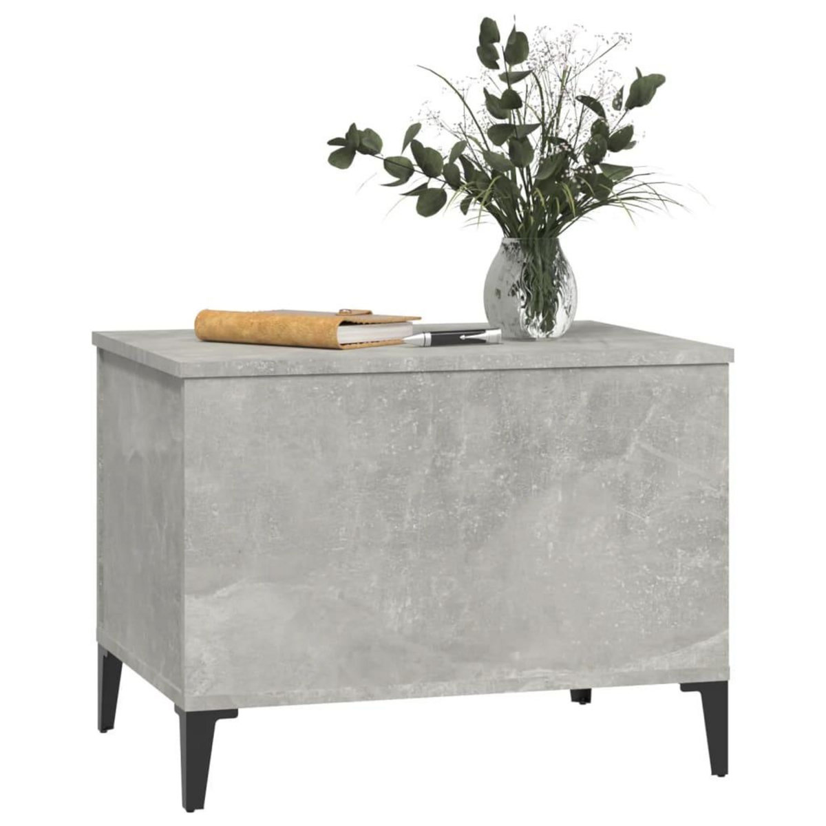 VIDAXL Table basse Gris beton 60x44,5x45 cm Bois d'ingenierie