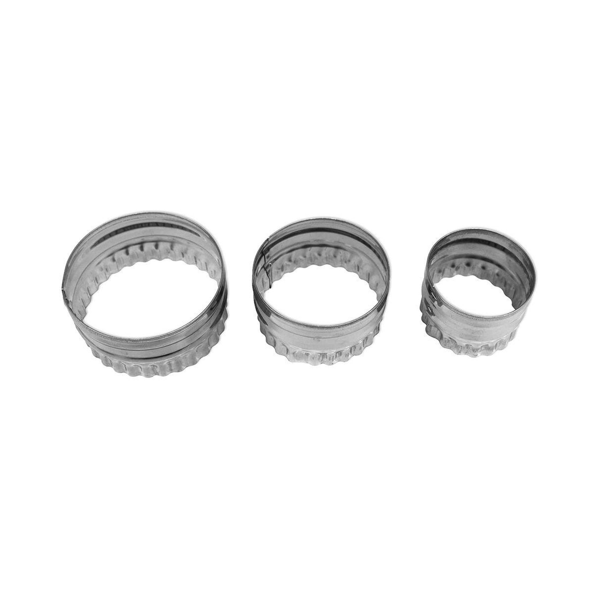 ZENKER Lot de 3 emporte-pièces ronds et cannelés zenker emporte-pièces