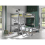 Voir la diapositive 4 : Paris Prix Pack - Lit Mezzanine Enfant & Lit Simple  Pino  Gris