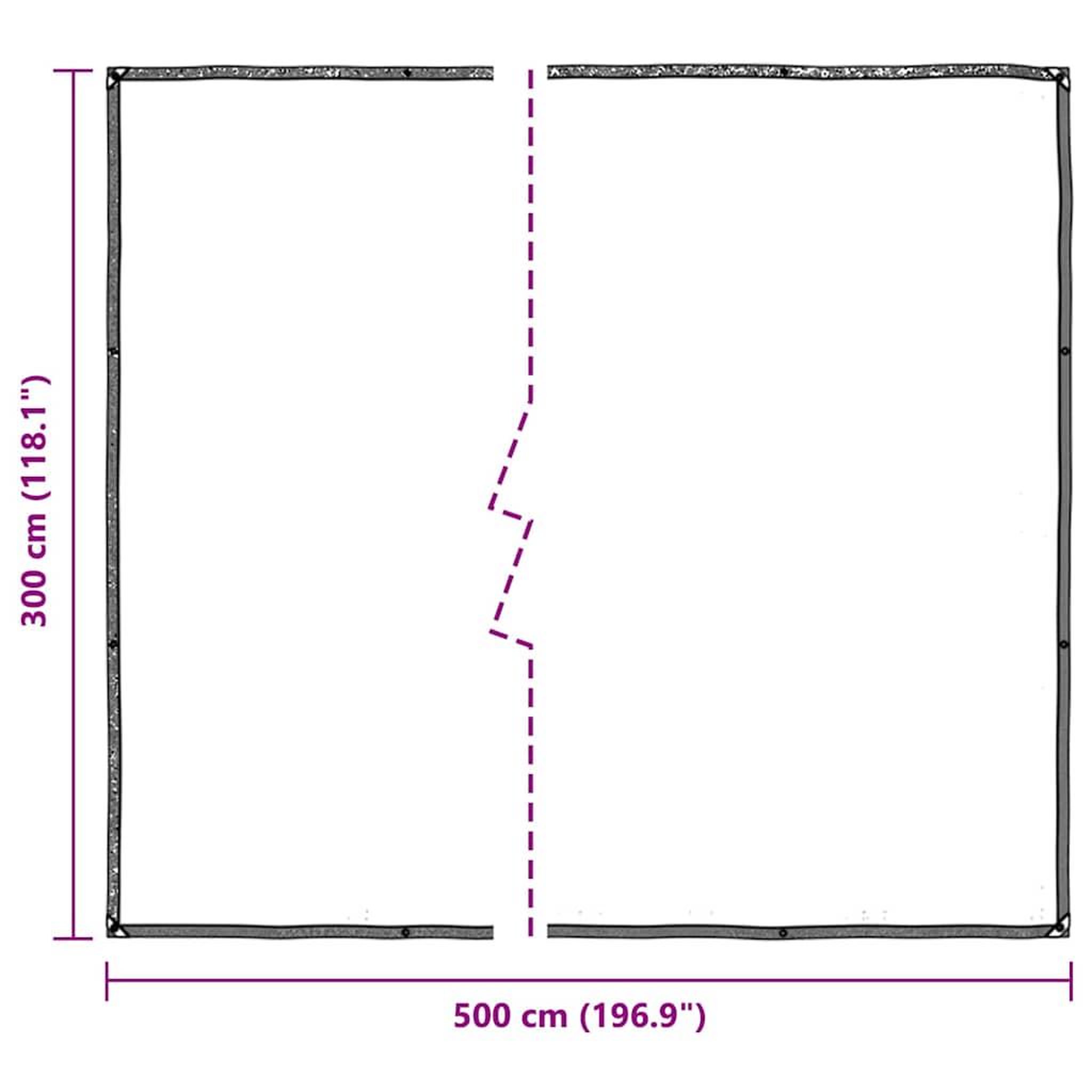 Voir la diapositive 6 : VIDAXL Bache transparente avec œillets 3x5 m polyethylene