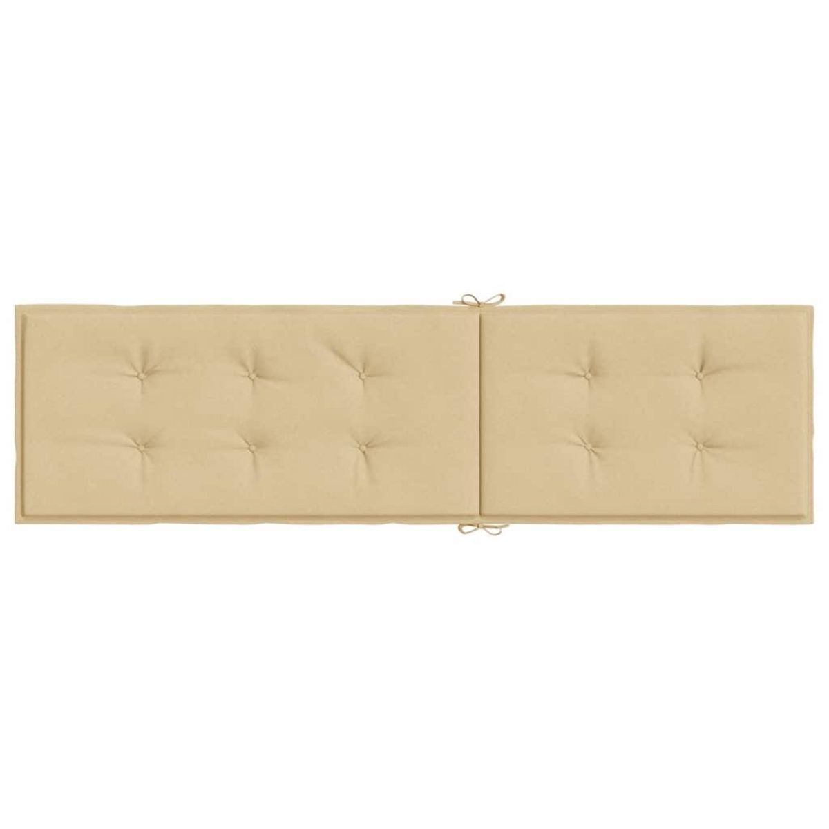 VIDAXL Coussin de chaise longue beige melange (75+105)x50x3 cm tissu