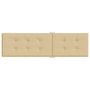 Voir la diapositive 5 : VIDAXL Coussin de chaise longue beige melange (75+105)x50x3 cm tissu