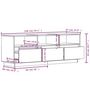 Voir la diapositive 6 : VIDAXL Meuble TV Blanc 140x37x50 cm Bois de pin massif