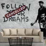 Paris Prix Papier Peint  Dreams Cancelled Banksy. Coloris disponibles : Multicolore