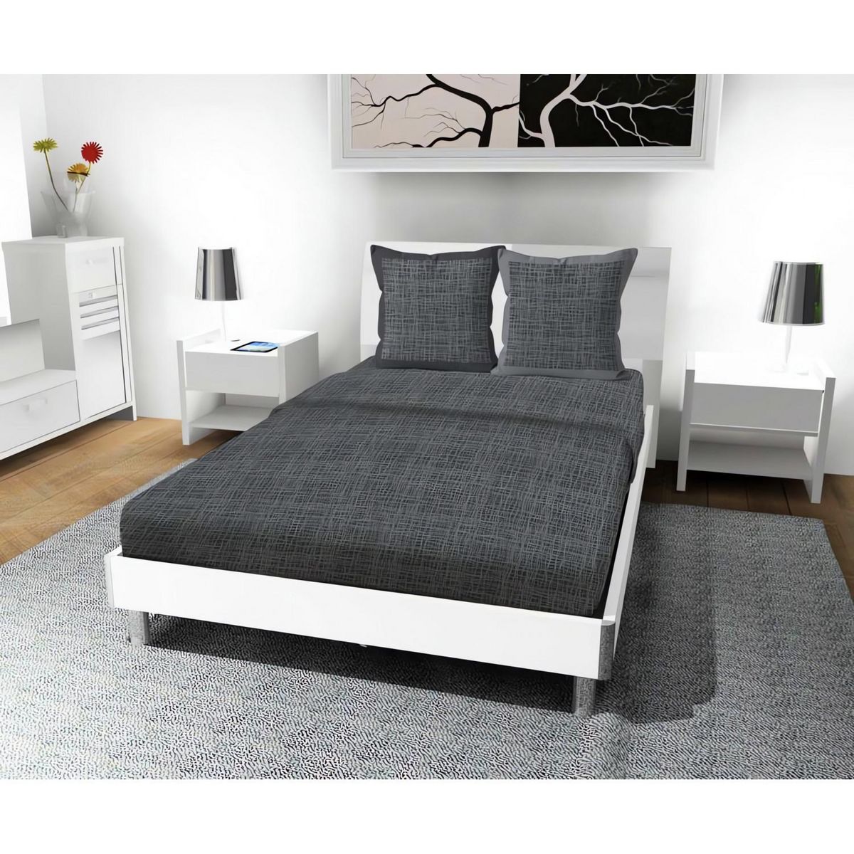 SOLEIL D'OCRE Parure de draps en coton 57 Fils GALAXY, par Soleil d'ocre