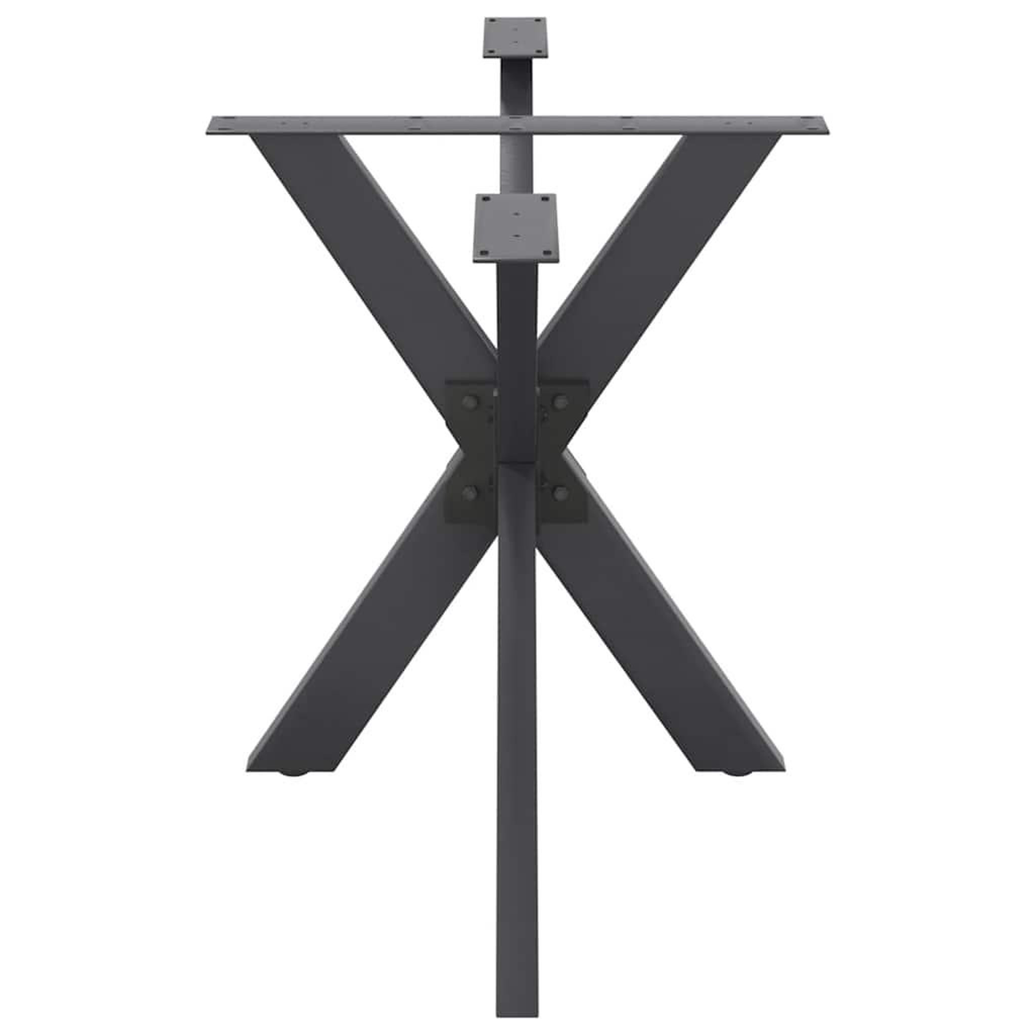 Voir la diapositive 4 : VIDAXL Pied de table a manger forme d'araignee 120x68x(72-73) cm