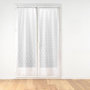 Voir la diapositive 1 : Paris Prix Paire de Voilages Passe-Tringle  Pompinou  70x200cm Blanc