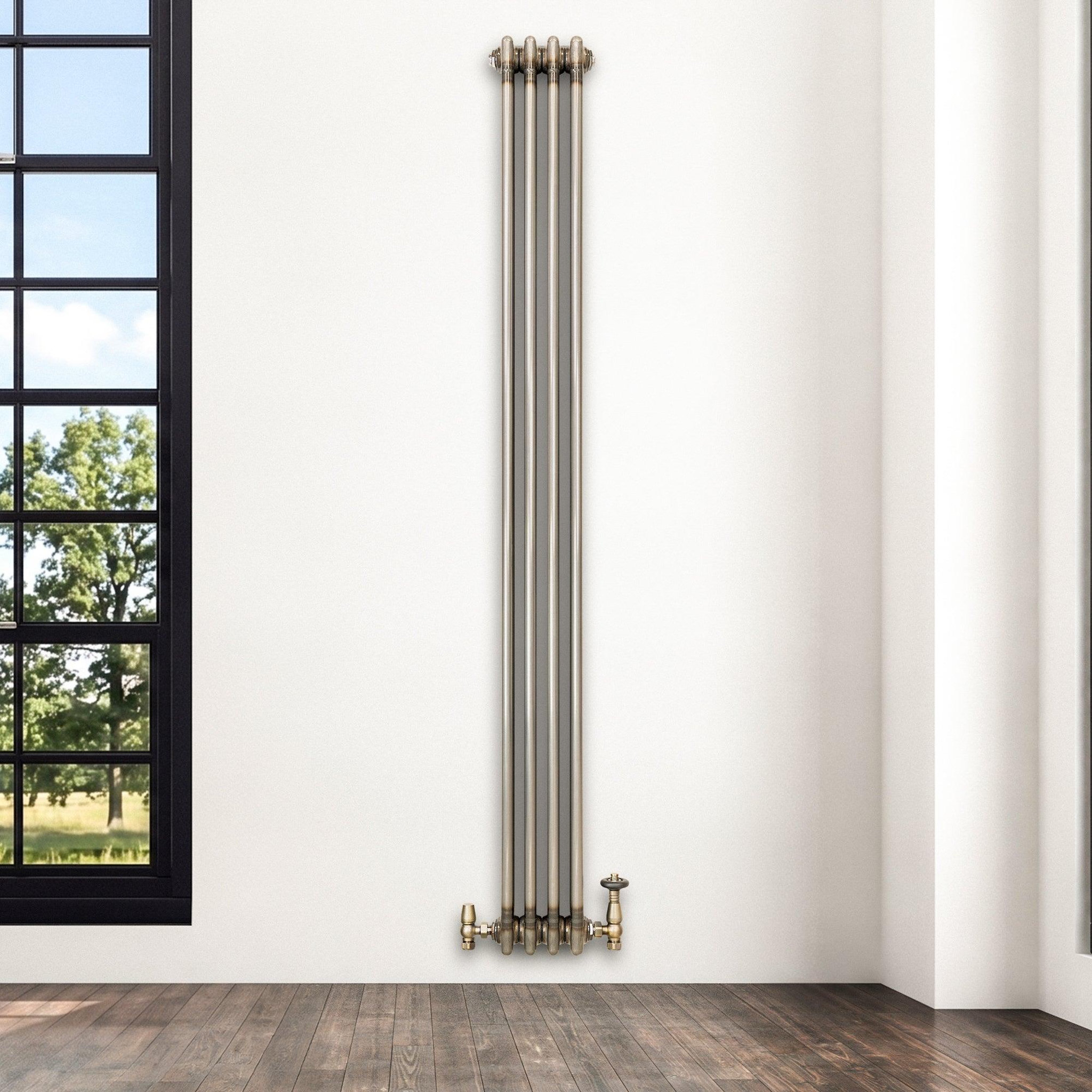 Voir la diapositive 4 : MONSTERSHOP Radiateur traditionnel à 3 colonnes - 1800 x 200 mm - métal brut