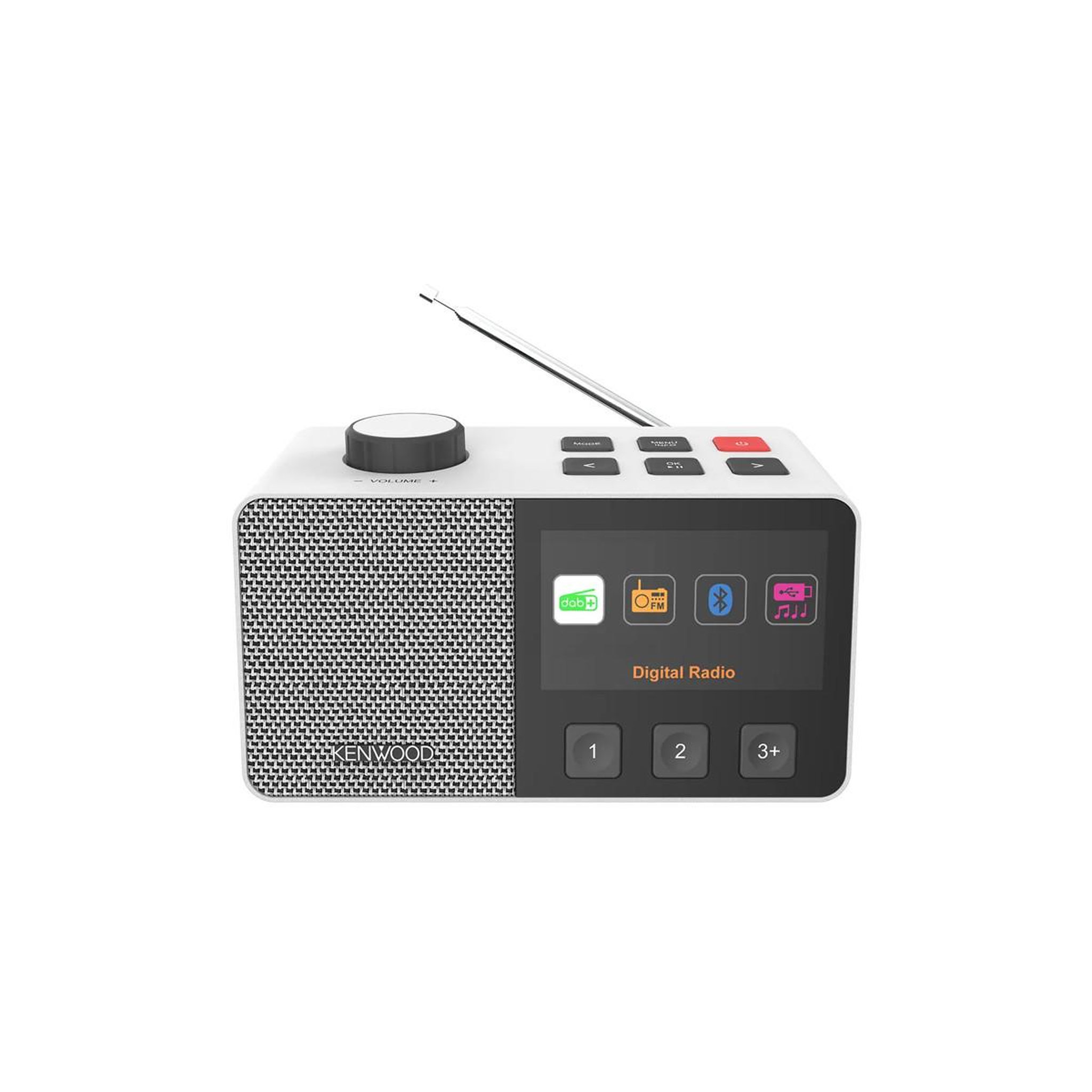 Voir la diapositive 2 : KENWOOD Kenwood CR-M70DAB-W Portable Numérique Blanc