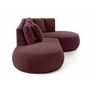 Voir la diapositive 5 : LISA DESIGN Santorini - canapé modulable d'angle droit + pouf - 4 places - en tissu texturé
