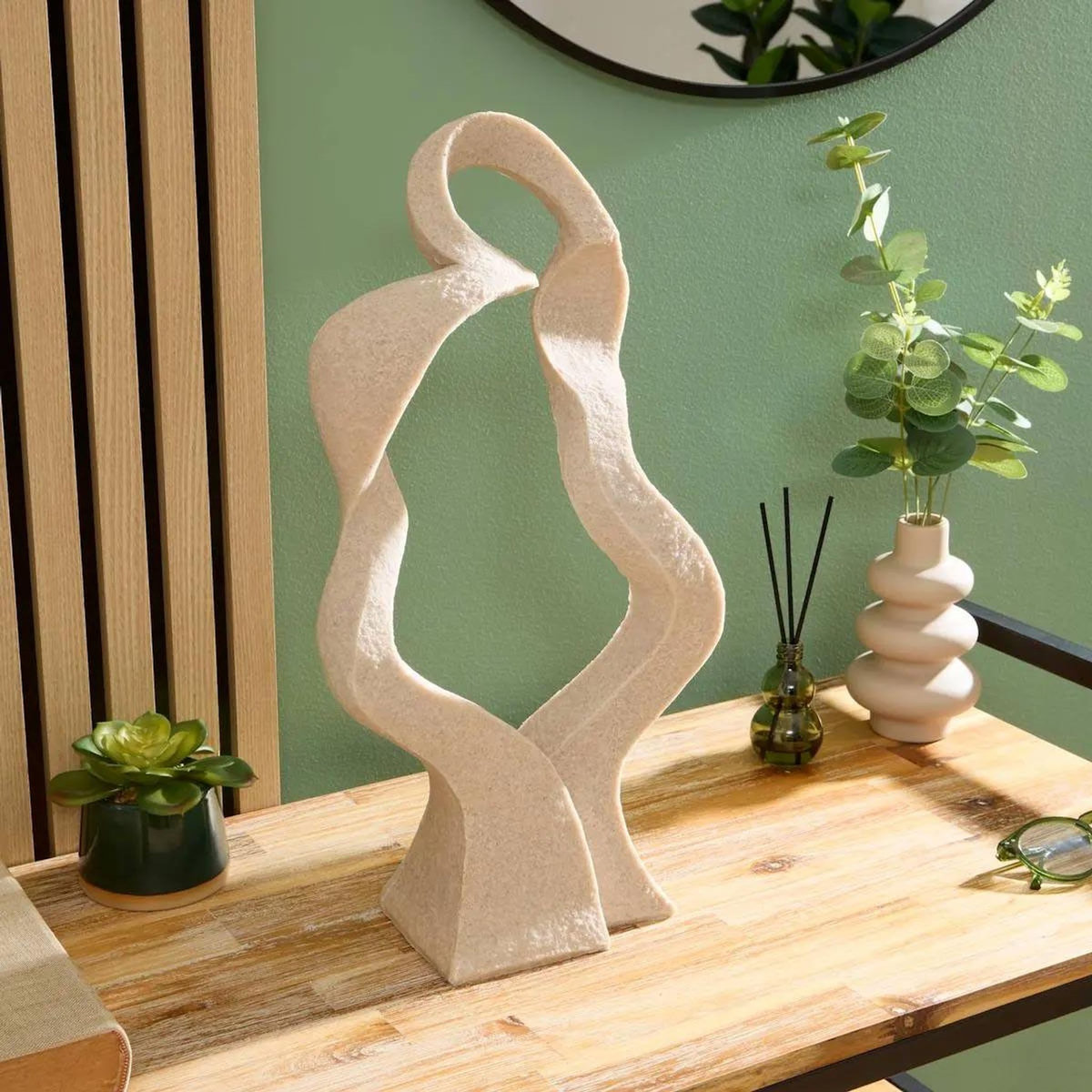 ATMOSPHERA Forme Organique Déco  Salma  43cm Beige