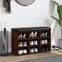 Voir la diapositive 3 : VIDAXL Banc a chaussures chene marron 82x32x50 cm Bois d'ingenierie