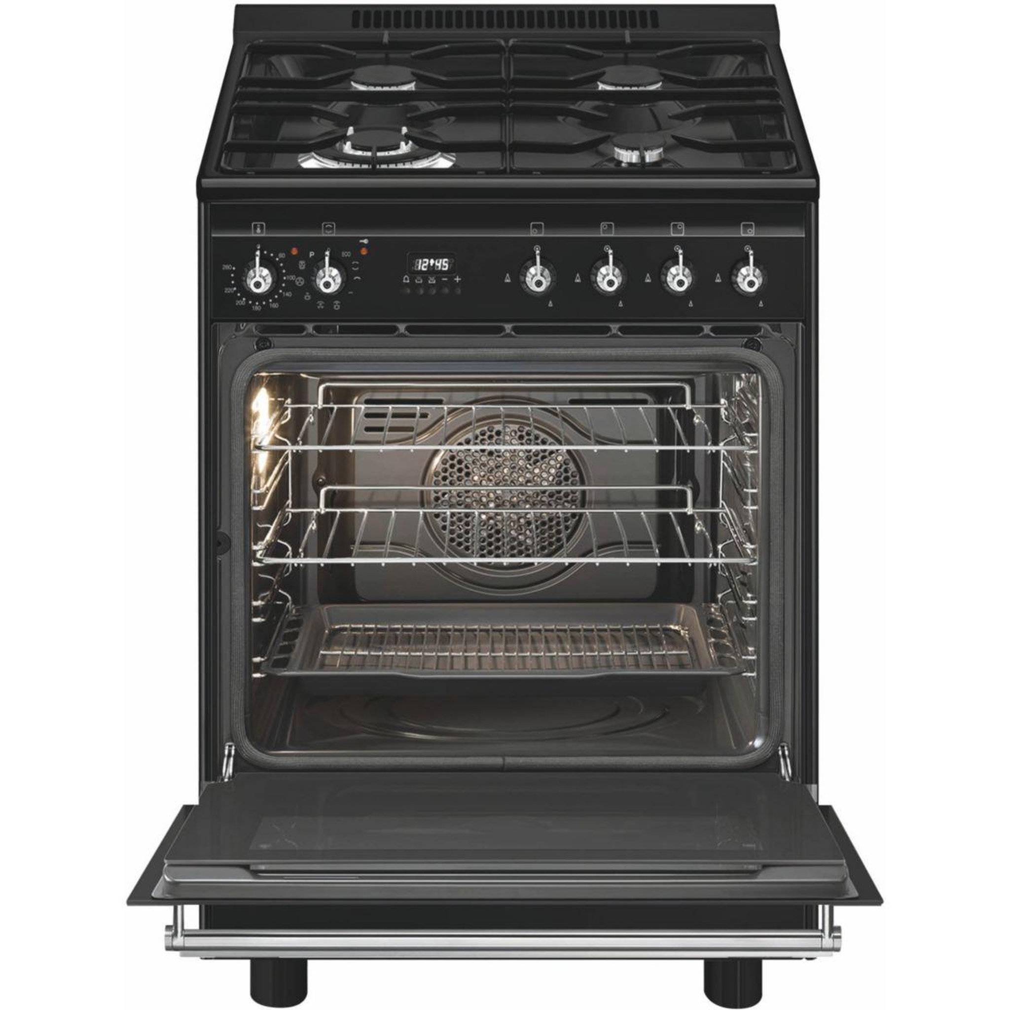 Voir la diapositive 3 : SMEG Cuisinière gaz gp61bl9