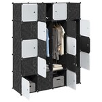 VIDAXL Cubes de rangement 20 pcs avec tiges de suspension PP