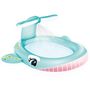 Voir la diapositive 2 : INTEX Piscinette fontaine gonflable Baleine - L. 201 x H. 91 cm - Bleu